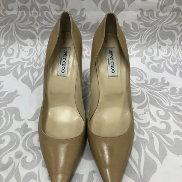 Jimmy Choo Beige Heels 11.5 / 41.5 - Picture 4 of 8